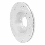R1 Concepts 1999-2004 Chrysler Concorde Front Right Drilled & Slotted Silver Brake Rotor by R1 Concepts 631-40019R