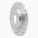 R1 Concepts 1978-1990 Dodge Omni Front Left Drilled & Slotted Silver Brake Rotor by R1 Concepts 631-40021L