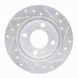 R1 Concepts 1978-1990 Dodge Omni Front Left Drilled & Slotted Silver Brake Rotor by R1 Concepts 631-40021L