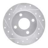 R1 Concepts 1978-1990 Dodge Omni Front Left Drilled & Slotted Silver Brake Rotor by R1 Concepts 631-40021L