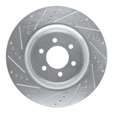 Dynamic Friction 2003-2017 Dodge Viper Front Left Drilled & Slotted Silver Brake Rotor by Dynamic Friction Company 631-40022L