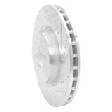 Dynamic Friction 2003-2017 Dodge Viper Front Right Drilled & Slotted Silver Brake Rotor by Dynamic Friction Company 631-40022R