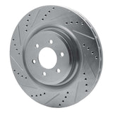 Dynamic Friction 2003-2017 Dodge Viper Rear Left Drilled & Slotted Silver Brake Rotor by Dynamic Friction Company 631-40023L