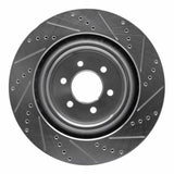 Dynamic Friction 2003-2017 Dodge Viper Rear Left Drilled & Slotted Silver Brake Rotor by Dynamic Friction Company 631-40023L