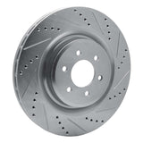 Dynamic Friction 2003-2017 Dodge Viper Rear Right Drilled & Slotted Silver Brake Rotor by Dynamic Friction Company 631-40023R