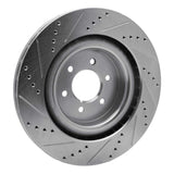 Dynamic Friction 2003-2017 Dodge Viper Rear Right Drilled & Slotted Silver Brake Rotor by Dynamic Friction Company 631-40023R