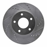Dynamic Friction 2007-2017 Dodge Caliber Front Right Drilled & Slotted Silver Brake Rotor by Dynamic Friction Company 631-40024R