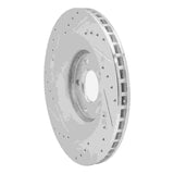 Dynamic Friction 2008-2014 Chrysler 200 Front Right Drilled & Slotted Silver Brake Rotor by Dynamic Friction Company 631-40025R