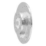 Dynamic Friction 2013-2016 Dodge Dart Rear Left Drilled & Slotted Silver Brake Rotor by Dynamic Friction Company 631-40030L