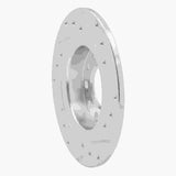 Dynamic Friction 2013-2016 Dodge Dart Rear Left Drilled & Slotted Silver Brake Rotor by Dynamic Friction Company 631-40030L