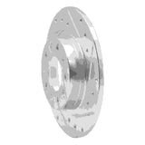 Dynamic Friction 2013-2016 Dodge Dart Rear Right Drilled & Slotted Silver Brake Rotor by Dynamic Friction Company 631-40030R
