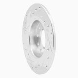 Dynamic Friction 2013-2016 Dodge Dart Rear Right Drilled & Slotted Silver Brake Rotor by Dynamic Friction Company 631-40030R