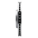 Dynamic Friction 2014-2023 Dodge Charger Front Left Drilled & Slotted Silver Brake Rotor by Dynamic Friction Company 631-40035L