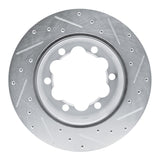 Dynamic Friction 2002-2006 Dodge Sprinter 3500 Rear Left Drilled & Slotted Silver Brake Rotor by Dynamic Friction Company 631-40039L