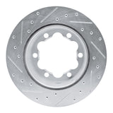 Dynamic Friction 2002-2006 Dodge Sprinter 3500 Rear Right Drilled & Slotted Silver Brake Rotor by Dynamic Friction Company 631-40039R