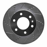 Dynamic Friction 2006-2025 American Coach Patriot Front Left Drilled & Slotted Silver Brake Rotor by Dynamic Friction Company 631-40043L