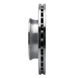Dynamic Friction 2006-2025 American Coach Patriot Front Left Drilled & Slotted Silver Brake Rotor by Dynamic Friction Company 631-40043L