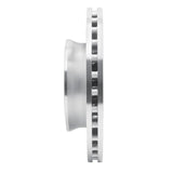 Dynamic Friction 2006-2025 American Coach Patriot Front Right Drilled & Slotted Silver Brake Rotor by Dynamic Friction Company 631-40043R