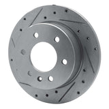 Dynamic Friction 2006-2018 Dodge Sprinter 3500 Rear Left Drilled & Slotted Silver Brake Rotor by Dynamic Friction Company 631-40044L