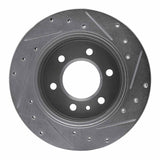 Dynamic Friction 2006-2018 Dodge Sprinter 3500 Rear Left Drilled & Slotted Silver Brake Rotor by Dynamic Friction Company 631-40044L