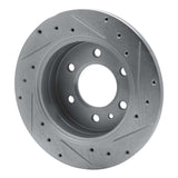 Dynamic Friction 2006-2018 Dodge Sprinter 3500 Rear Left Drilled & Slotted Silver Brake Rotor by Dynamic Friction Company 631-40044L