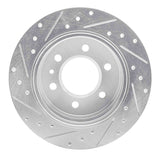 Dynamic Friction 2006-2018 Dodge Sprinter 2500 Rear Right Drilled & Slotted Silver Brake Rotor by Dynamic Friction Company 631-40044R