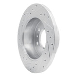 Dynamic Friction 2006-2018 Dodge Sprinter 2500 Rear Right Drilled & Slotted Silver Brake Rotor by Dynamic Friction Company 631-40044R