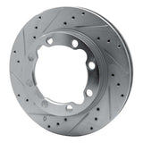 R1 Concepts 1988-2000 Chevrolet K1500 Suburban Front Left Drilled & Slotted Silver Brake Rotor by R1 Concepts 631-40045L