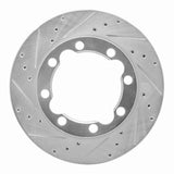R1 Concepts 1988-2000 Chevrolet K1500 Suburban Front Left Drilled & Slotted Silver Brake Rotor by R1 Concepts 631-40045L