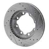R1 Concepts 1988-2000 Chevrolet K1500 Suburban Front Left Drilled & Slotted Silver Brake Rotor by R1 Concepts 631-40045L