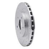 R1 Concepts 1984-1995 Chrysler TC Maserati Front Left Drilled & Slotted Silver Brake Rotor by R1 Concepts 631-40046L
