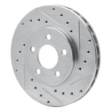 R1 Concepts 1984-1995 Chrysler Imperial Front Right Drilled & Slotted Silver Brake Rotor by R1 Concepts 631-40046R