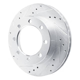 R1 Concepts 1980-1993 Dodge RD200 Front Left Drilled & Slotted Silver Brake Rotor by R1 Concepts 631-40047L
