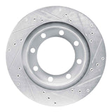 R1 Concepts 1980-1993 Dodge RD200 Front Left Drilled & Slotted Silver Brake Rotor by R1 Concepts 631-40047L