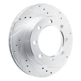 R1 Concepts 1980-1993 Dodge RD200 Front Right Drilled & Slotted Silver Brake Rotor by R1 Concepts 631-40047R