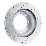 R1 Concepts 1980-1993 Dodge RD200 Front Right Drilled & Slotted Silver Brake Rotor by R1 Concepts 631-40047R