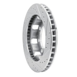 R1 Concepts 1975-1993 Dodge W200 Front Left Drilled & Slotted Silver Brake Rotor