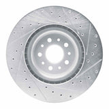 Dynamic Friction 2015-2022 Ram ProMaster City Front Left Drilled & Slotted Silver Brake Rotor by Dynamic Friction Company 631-40049L