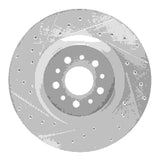 Dynamic Friction 2015-2022 Ram ProMaster City Front Left Drilled & Slotted Silver Brake Rotor by Dynamic Friction Company 631-40049L