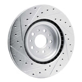 Dynamic Friction 2015-2022 Ram ProMaster City Front Right Drilled & Slotted Silver Brake Rotor by Dynamic Friction Company 631-40049R