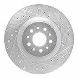 Dynamic Friction 2015-2022 Ram ProMaster City Front Right Drilled & Slotted Silver Brake Rotor by Dynamic Friction Company 631-40049R