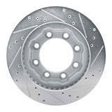 R1 Concepts 1977-1993 Chevrolet K30 Front Left Drilled & Slotted Silver Brake Rotor by R1 Concepts 631-40051L