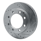 R1 Concepts 1977-1993 Chevrolet V30 & V3500 Pickup Front Right Drilled & Slotted Silver Brake Rotor by R1 Concepts 631-40051R