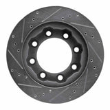 R1 Concepts 1977-1993 Chevrolet V30 & V3500 Pickup Front Right Drilled & Slotted Silver Brake Rotor by R1 Concepts 631-40051R