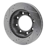 R1 Concepts 1977-1993 Chevrolet V30 & V3500 Pickup Front Right Drilled & Slotted Silver Brake Rotor by R1 Concepts 631-40051R
