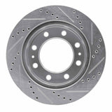 R1 Concepts 1992-2000 Chevrolet K3500 Front Left Drilled & Slotted Silver Brake Rotor by R1 Concepts 631-40052L
