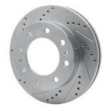 R1 Concepts 1992-2000 Chevrolet K3500 Front Left Drilled & Slotted Silver Brake Rotor by R1 Concepts 631-40052L