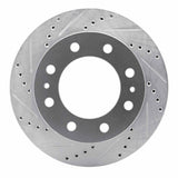 R1 Concepts 1992-2000 Chevrolet K3500 Front Left Drilled & Slotted Silver Brake Rotor by R1 Concepts 631-40052L