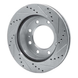 R1 Concepts 1992-2000 Chevrolet K3500 Front Left Drilled & Slotted Silver Brake Rotor by R1 Concepts 631-40052L