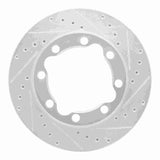 R1 Concepts 1992-2000 Chevrolet K3500 Front Right Drilled & Slotted Silver Brake Rotor by R1 Concepts 631-40052R